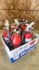 5 12" Charged fire extinguishers