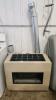 Gas heater w vent pipes