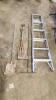 6' Alum stepladder, garden tools