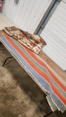 2 Woven rugs