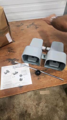 Double electric foot switch