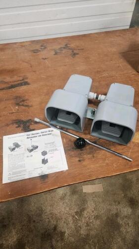Double electric foot switch