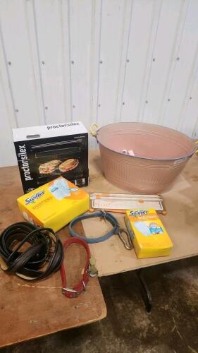 Panini press, tub, etc