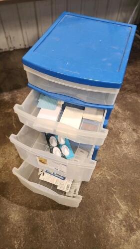 Storage cabinet w contents
