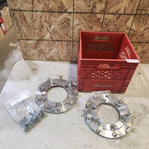 Adapter plates, milk crate