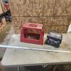 Straight edge, step stool, battery as is