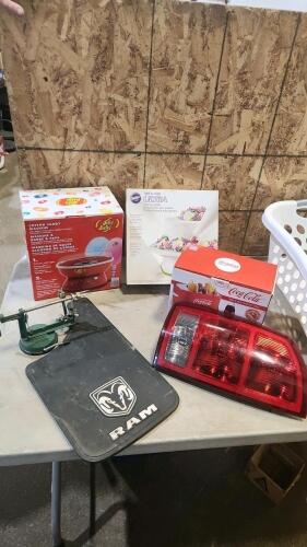 Cotton candy machine, cake turn table, etc