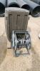 Rain barrel, garden hose reel