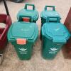 4 Plastic garbage cans