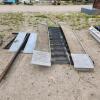 2- 2'x10' Steel ramps, 4' mesh platform, 2-8' posts