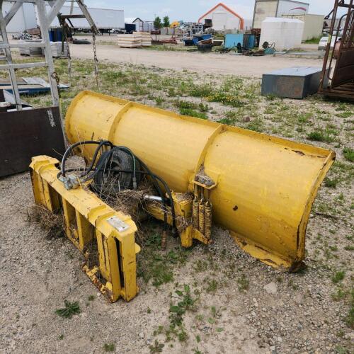 8' Hydraulic angle skidsteer mount blade