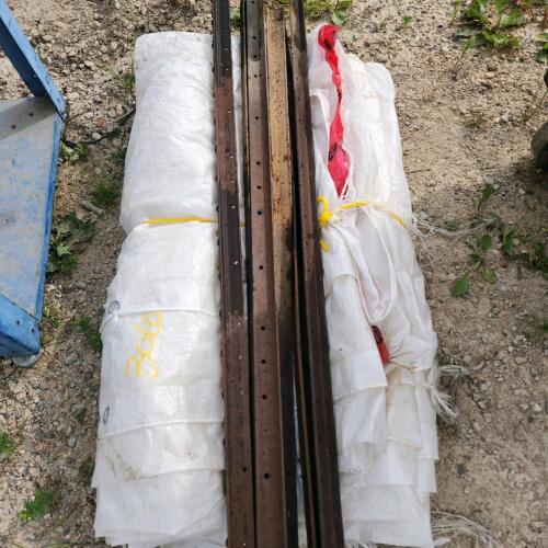 42" Steel stakes, tarp size unknown