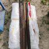 42" Steel stakes, tarp size unknown
