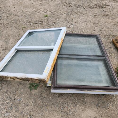 2- 33"x48" Vinyl opening windows