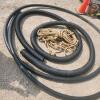 2" plastic pipe, 4" perforated tile, 1" rope