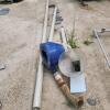 26' of 4" feed pipe w cyclone