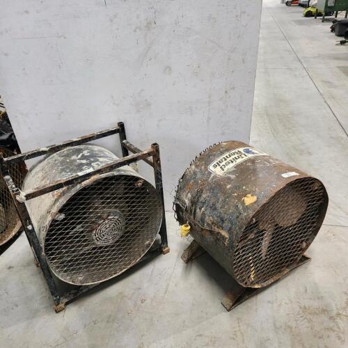 2 20" Floor drying fans