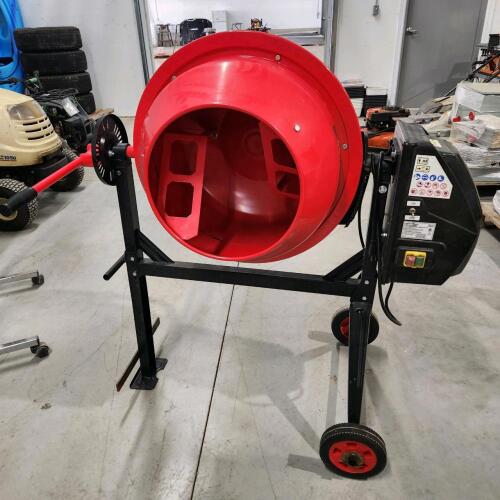 Electric cement mixer as new