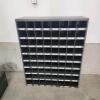 Metal bolt bin 34"W 12"D 42"H
