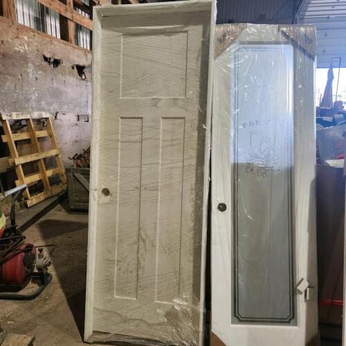 2 Wooden doors 28"x82", 24"x80"