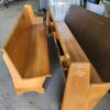7'&9' Oak church pew