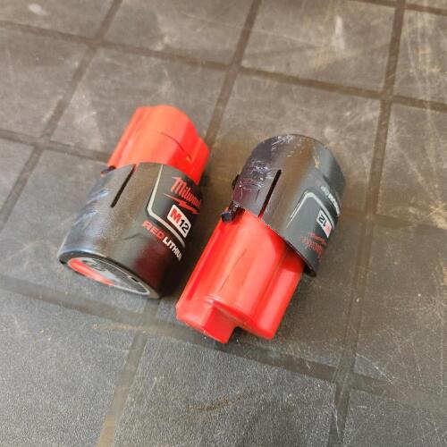 2 Used 12v Milwaukee batteries