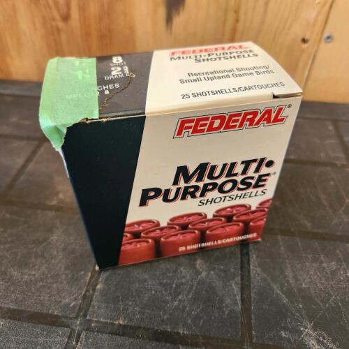25 #8 shotgun shells