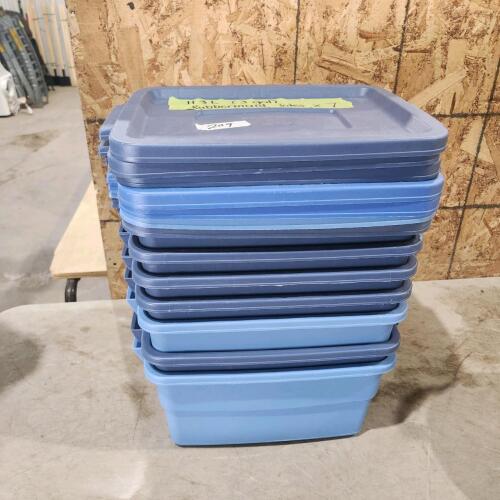 Small rubbermaid tubs w lids