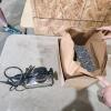 20lbs 1 1/2" roofing nails, sander