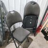 5 Fabric folding chairs