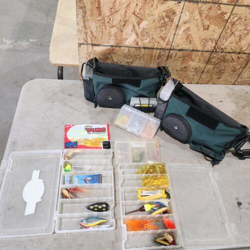 Soft tackle boxes w contents