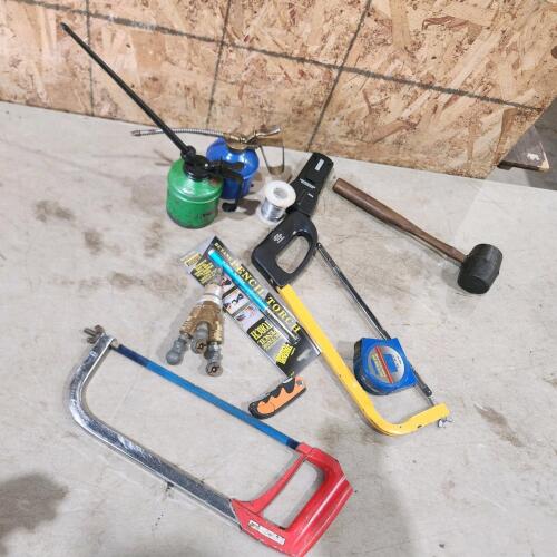 Assorted tools, etc.