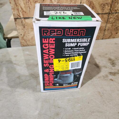 Sump pump as new