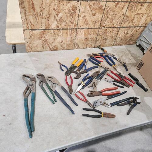 Assorted pliers