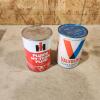 IH & Valvoline sealed oil cans