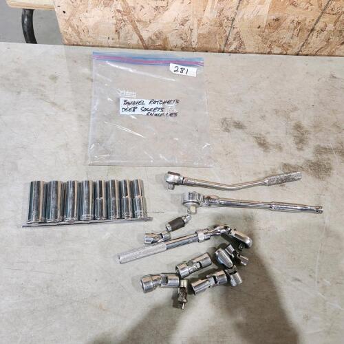 3/8" & 1/2" Ratchets, 1/2" SAE Sockets