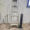 Tower fan, 6' alum ladder, towel rack