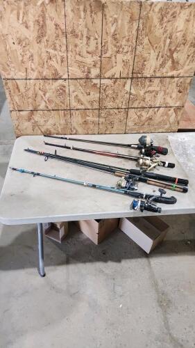 5 Fishing poles