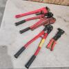 Bolt cutters, pop rivet gun