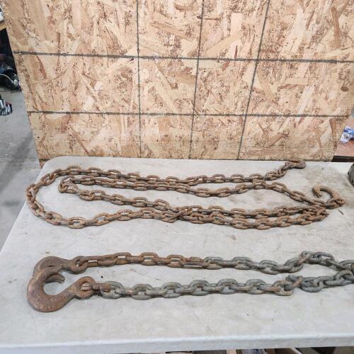 1 5/16" x60" chain, 1 1/2"x12' chain