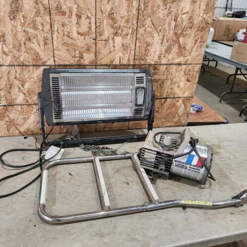 120V Heater, boat ladder, air compressor