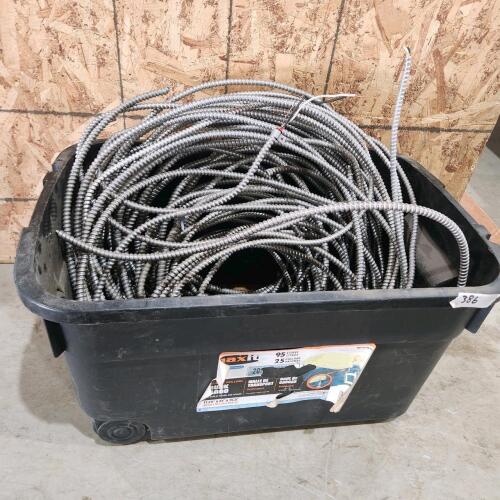 Tub of BX wire