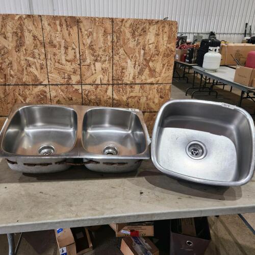 20"x18" Sink, 31"x18" double sink