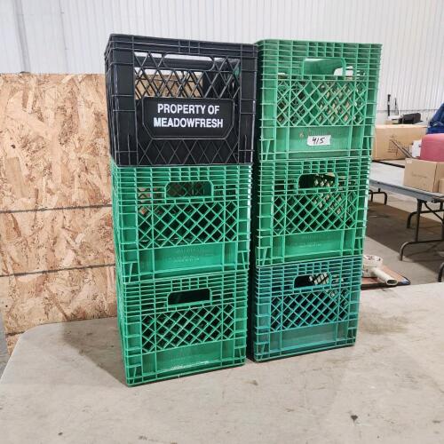 6 Milk crates
