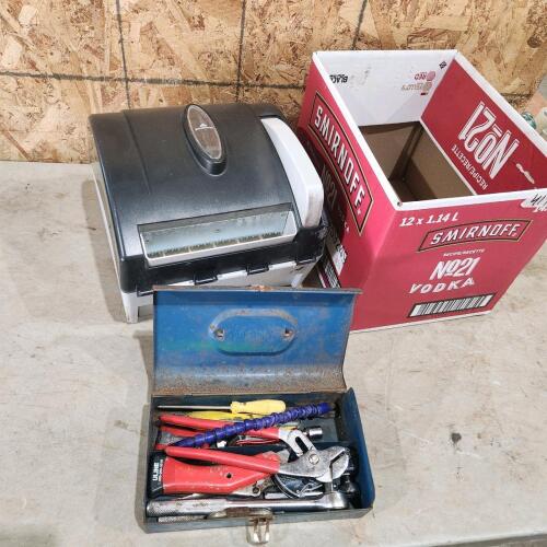 Towel dispenser & assorted tools