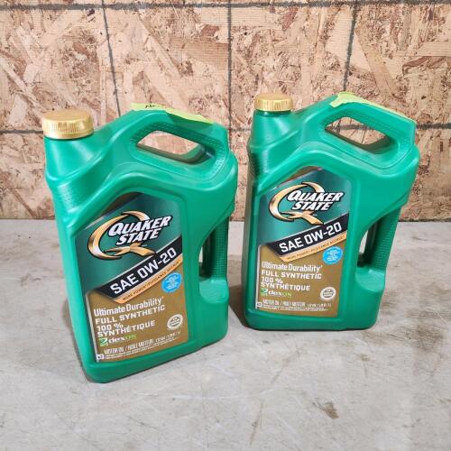 9L 0W-20 oil, 1 open jug