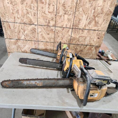 3 Chainsaws for parts