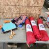 Pop up pirate ship tents, kids life jackets