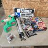 Potting mix, trailer hitch, tripod, etc.