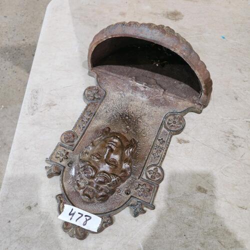 19" Cast iron wall hanger